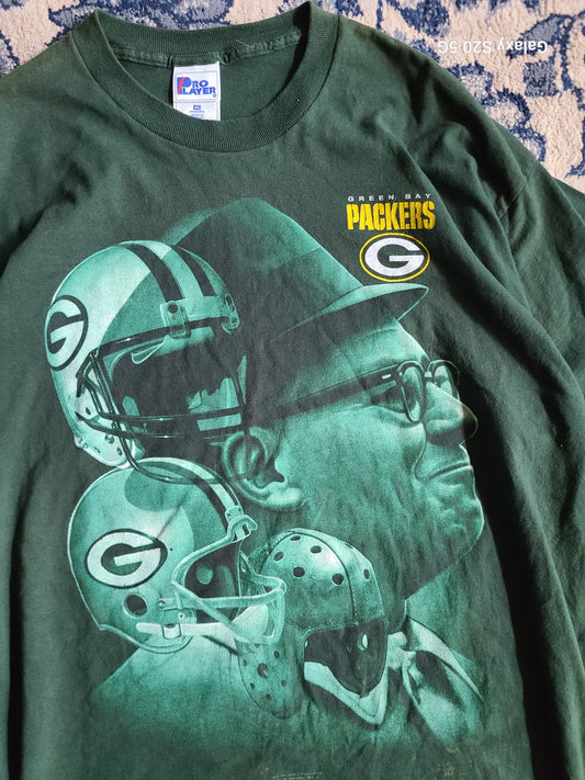 1997 pro player Vince Lombardi Green Bay Packers shirt Size 2XL