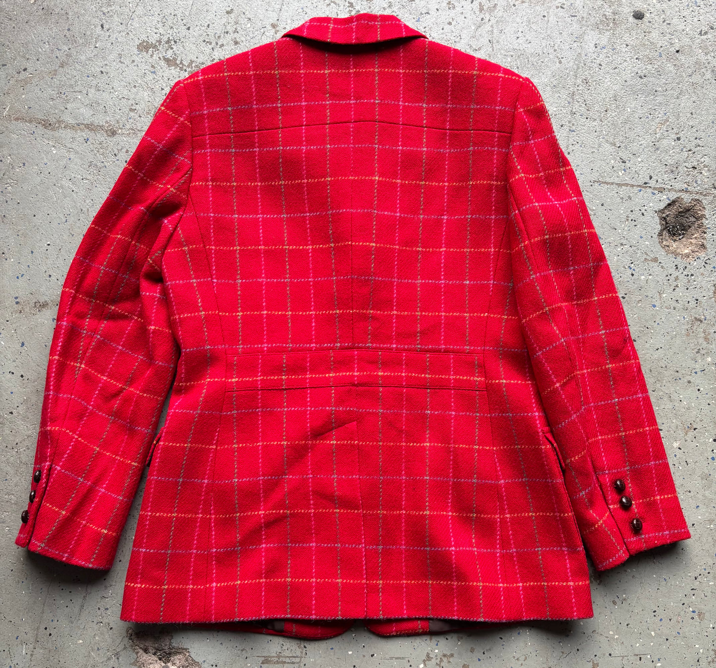 Vintage Orvis 100% Wool Plaid Blazer Size 10