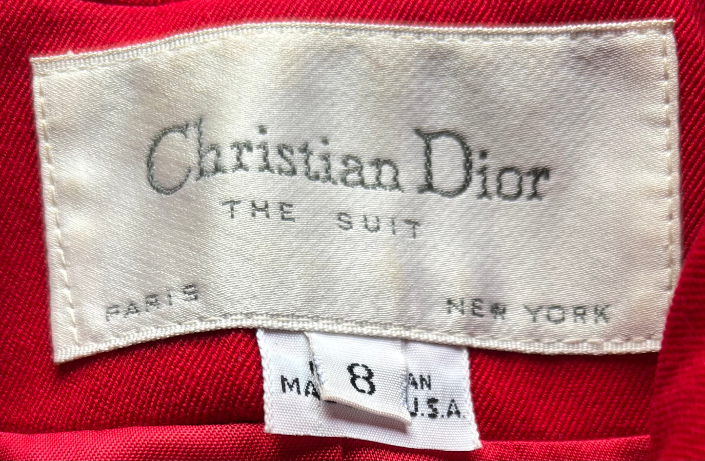 Vintage Christian Dior The Suit Double-breasted Blazer Size 8