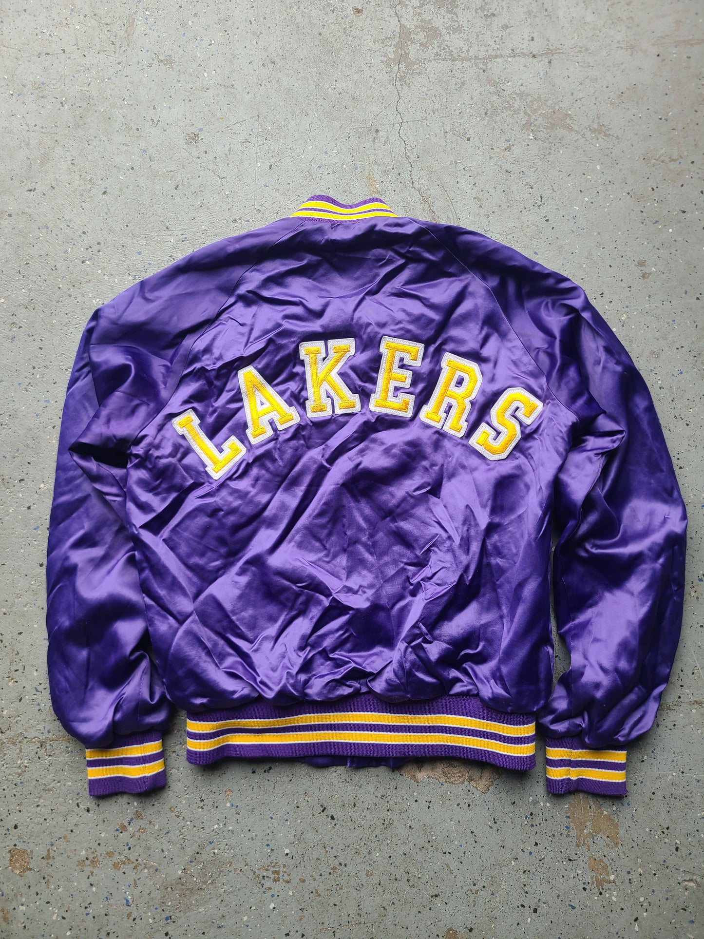 80s Lakers Satin Jacket Size Medium