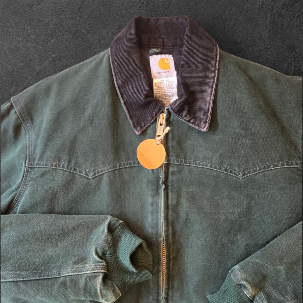 Spruce green Carhartt Santa Fe jacket J14 spc size Large tall