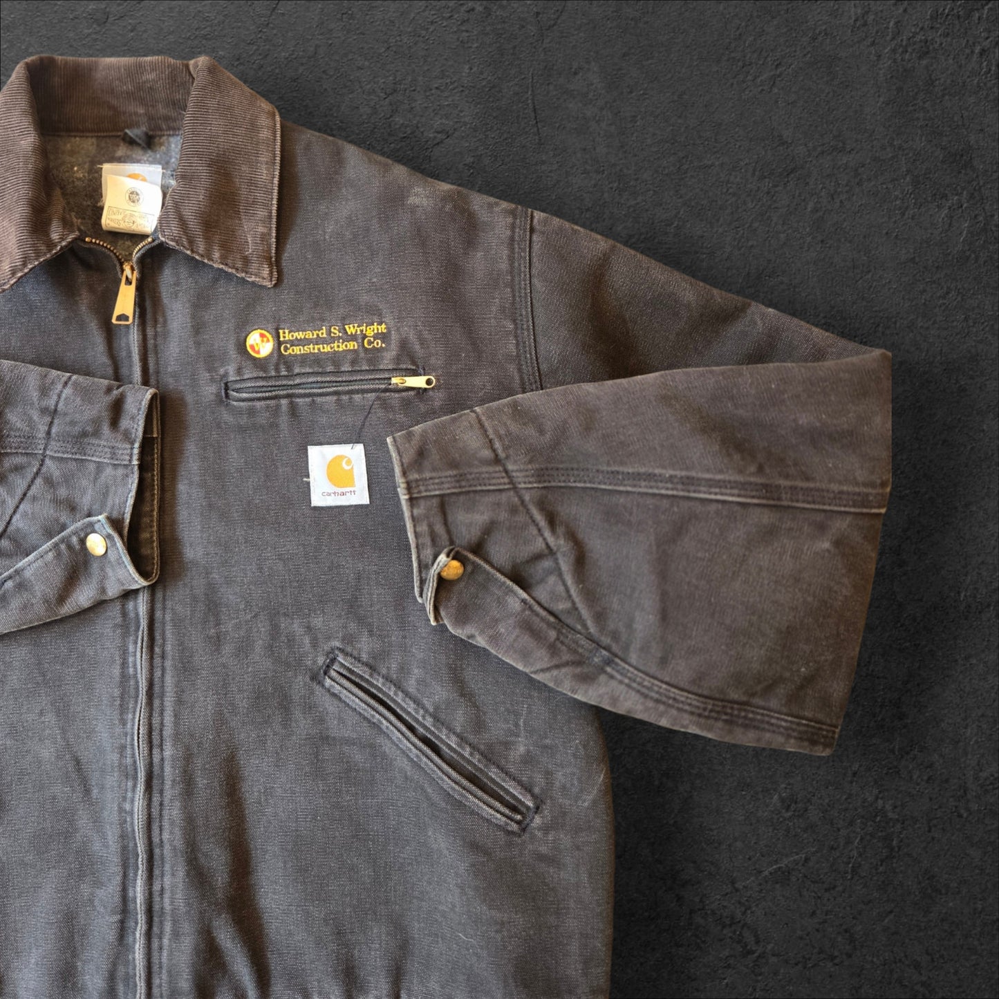 Black Carhartt Detroit jacket JO1 BLK size 48 Regular 2XL