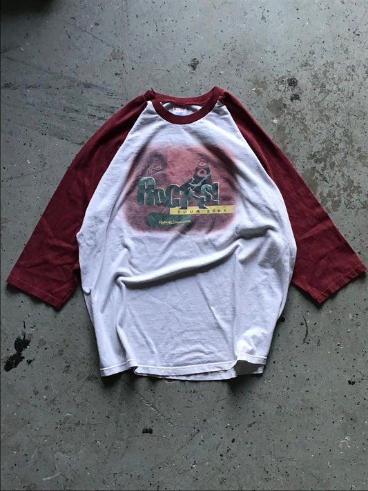 Dr Pepper Rocks! Tour 2001 Raglan Tee Size XL