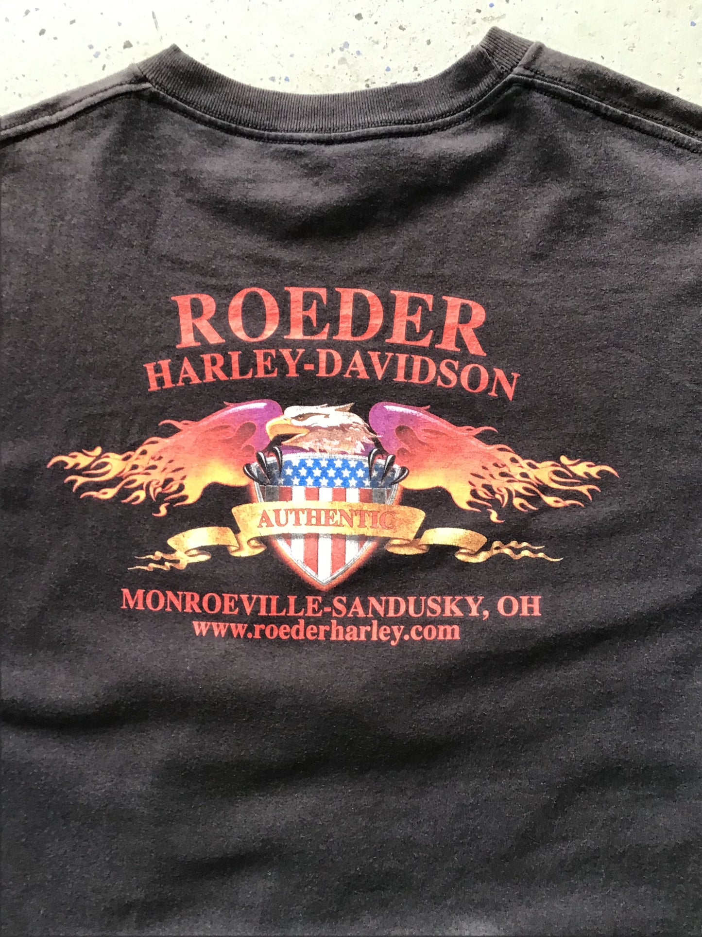 Y2K Harley Davidson “Where Legends Roam” Monroeville-Sandusky Ohio T-shirt Size 2X