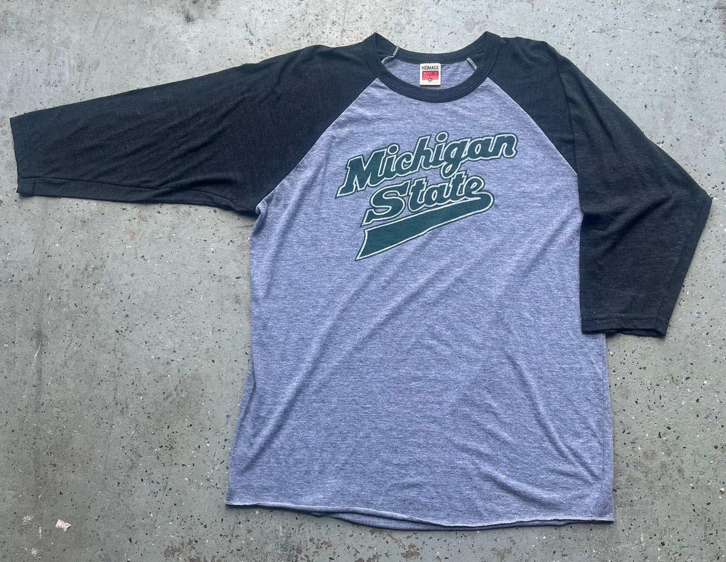 Michigan State Made in the USA Raglan Tee Size XL