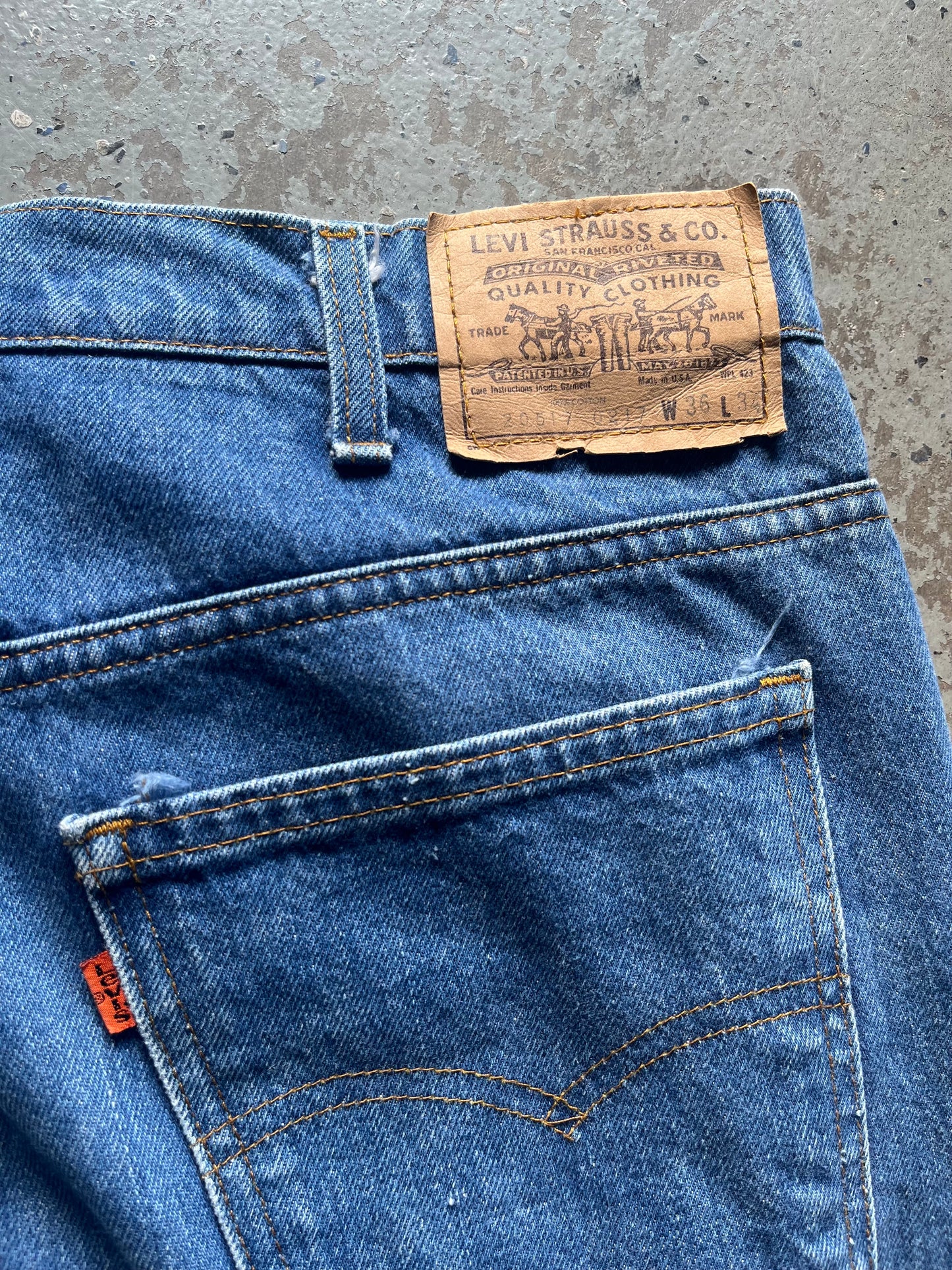 Vintage Levi’s 517 Orange Tab Size 36x34