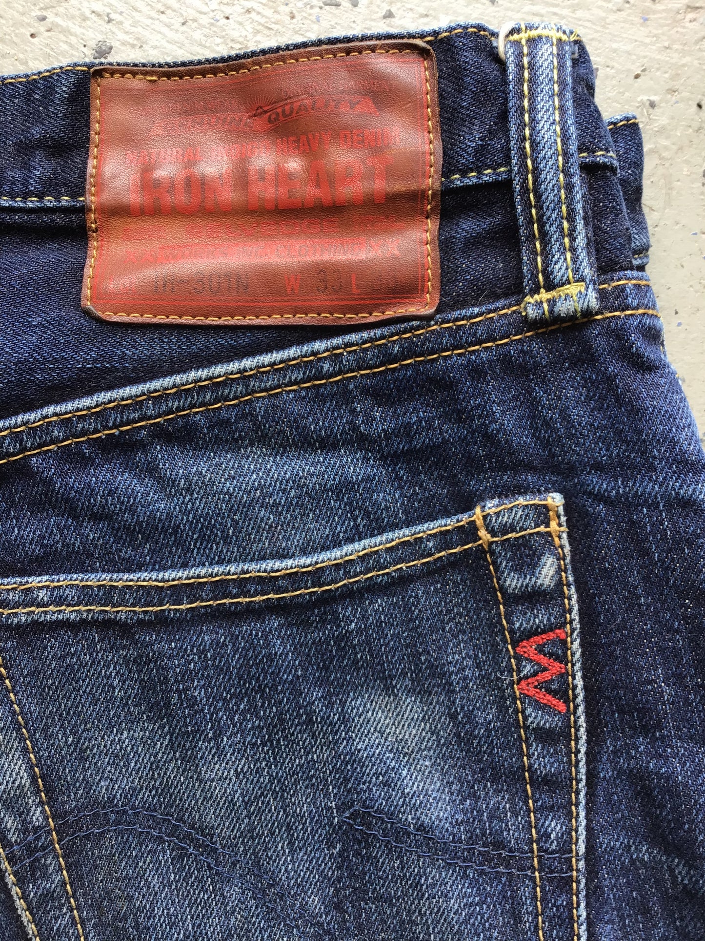 Iron Heart Selvedge Jeans IH-301N Size 33X33