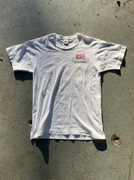 1989 Boner Activewear “Bury the Bone” Parody T-shirt Size L