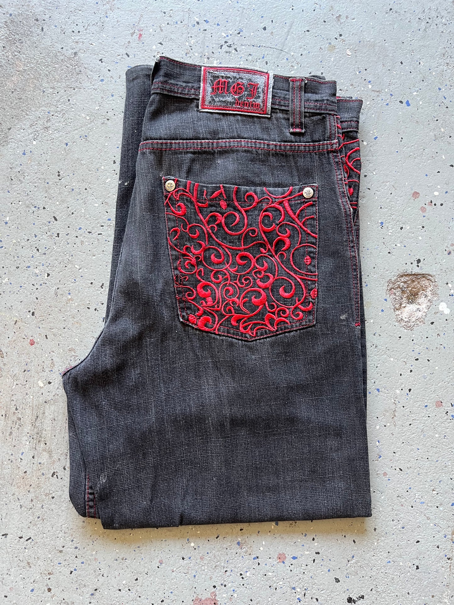 MGI Denim Red Vine Mega Jean Size 38x34