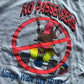 90s Parody Dangerous sportswear T-shirt “no passengers, always wear your helmet Size XL