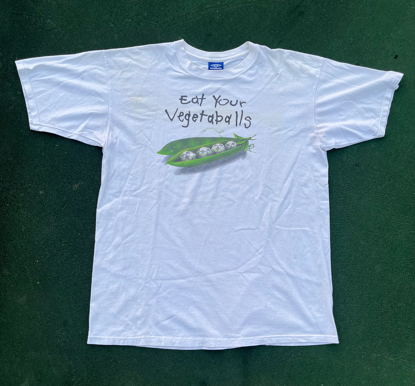 90s Umbro “Eat Your Vegetaballs” T-shirt Size XL