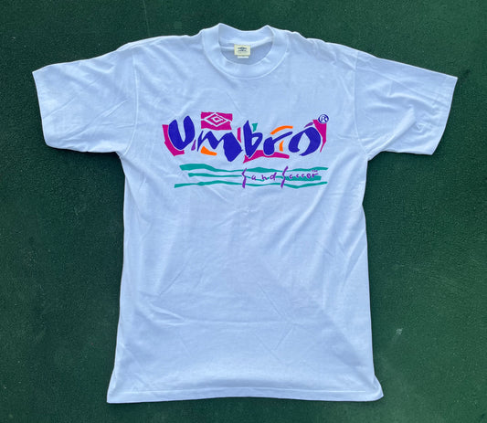 80s Umbro Sand Soccer T-shirt Size L