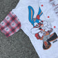 1994 Buster Bunny Cropped Baseball Jersey Size Large