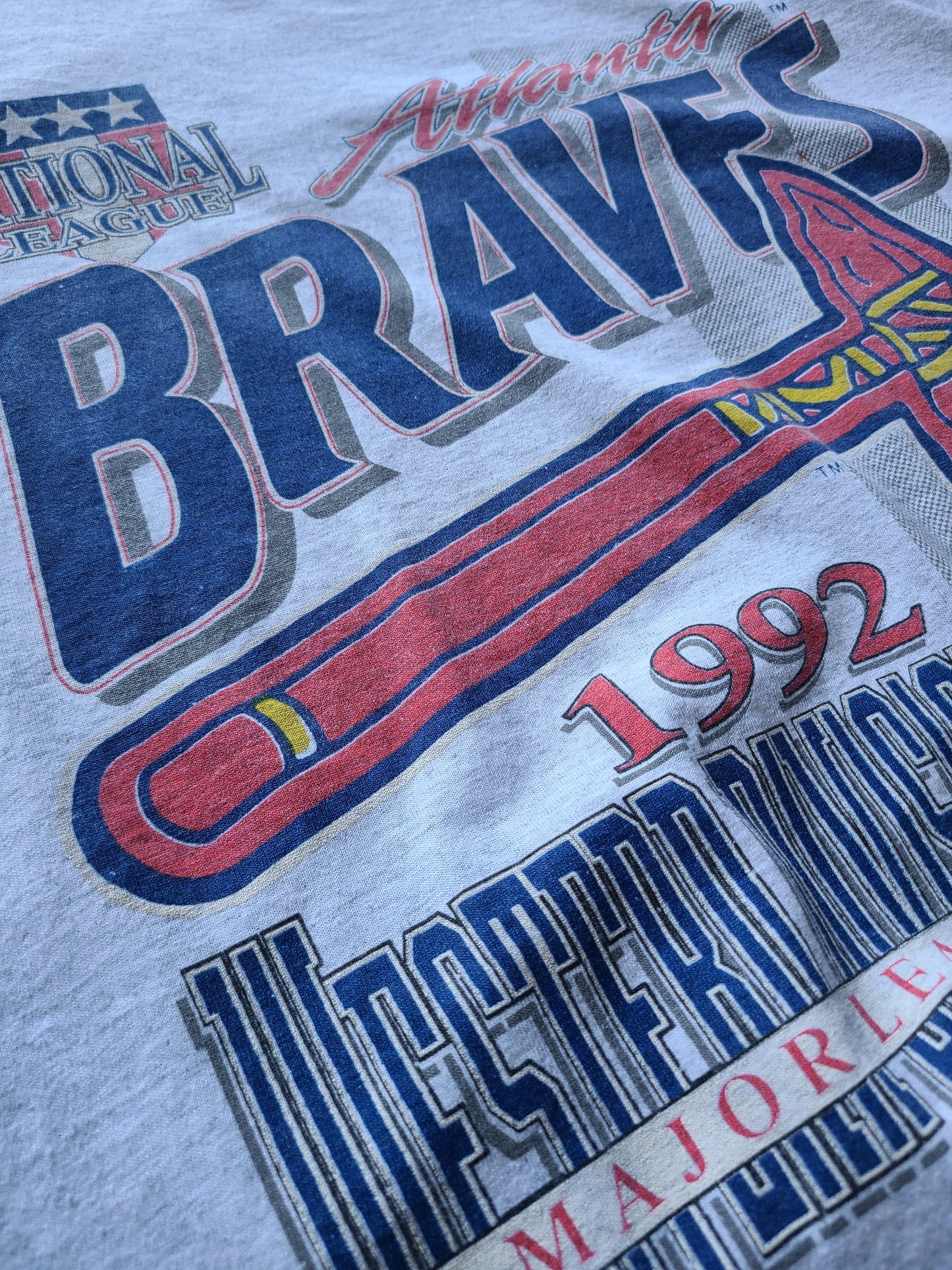 1992 Atlanta Braves Western division champions tshirt Size XL