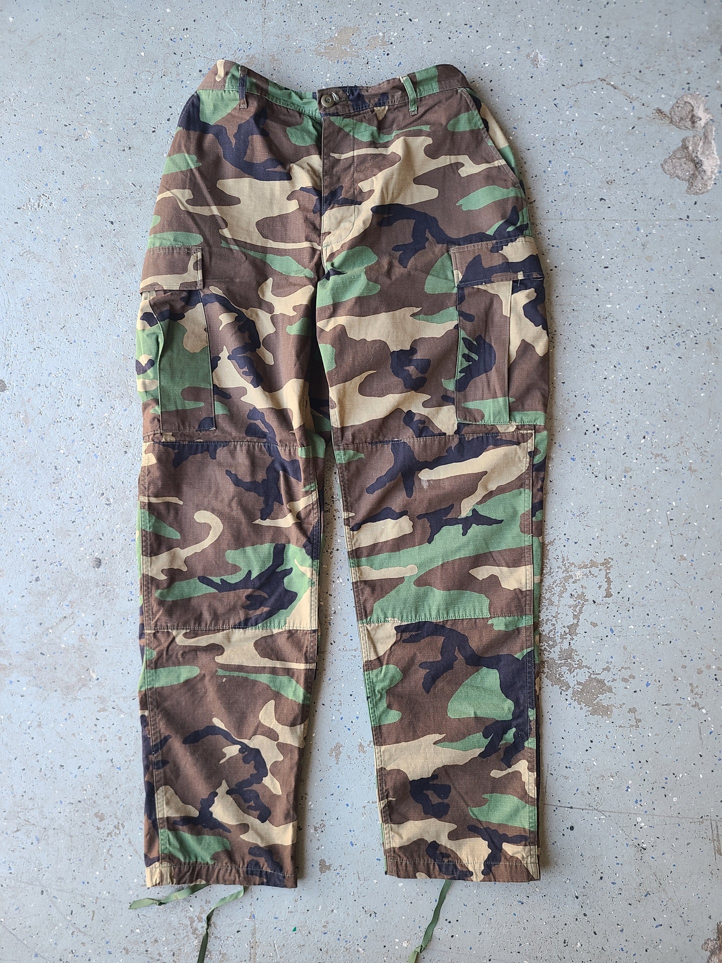 NATO BDU Woodland Camo Adjustable Hot Weather Combat Trousers