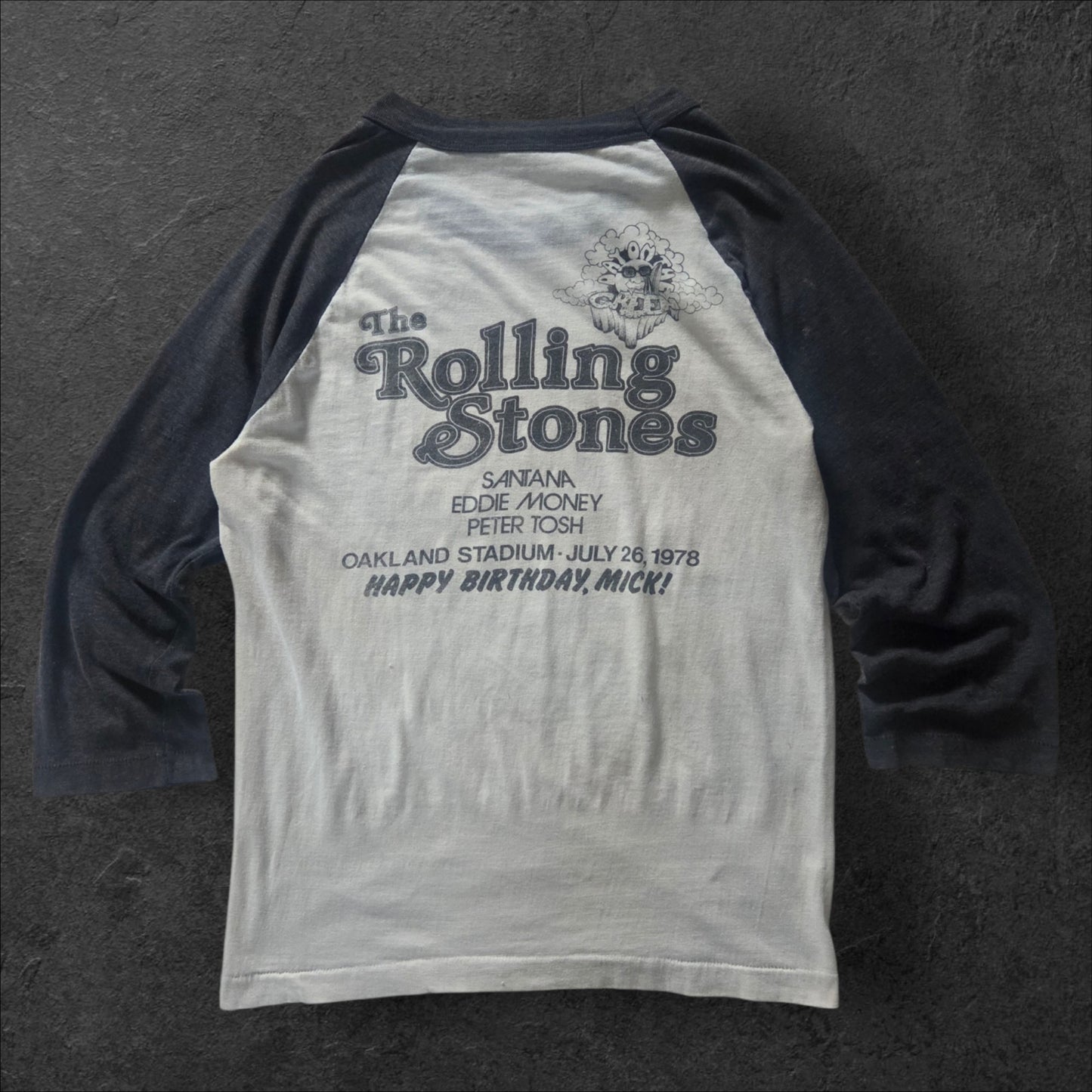 1978 Rolling Stones Day On Green "Happy Birthday, Mick!"Tour t-shirt