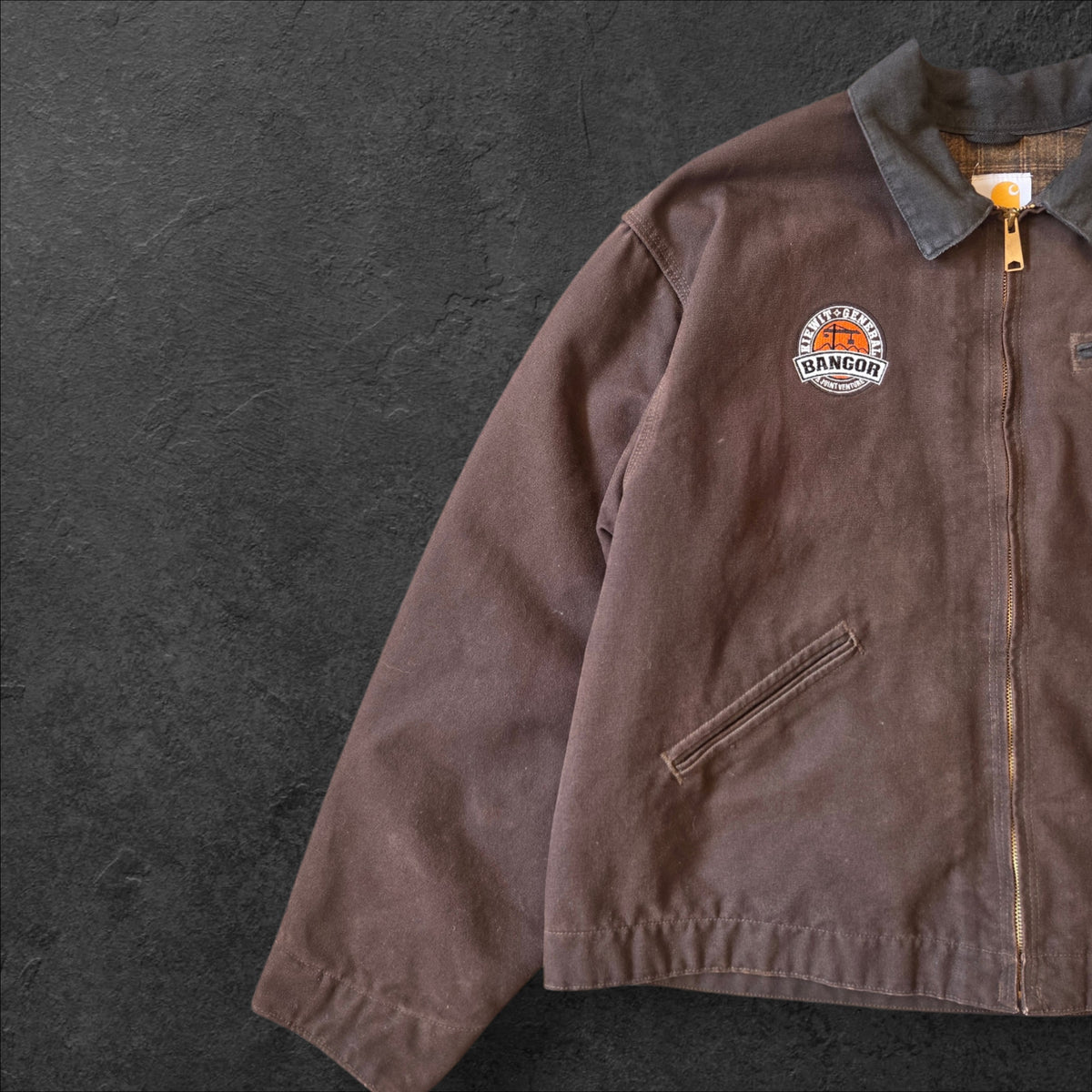 Brown Carhartt Detroit jacket J97 DKB size 2XL