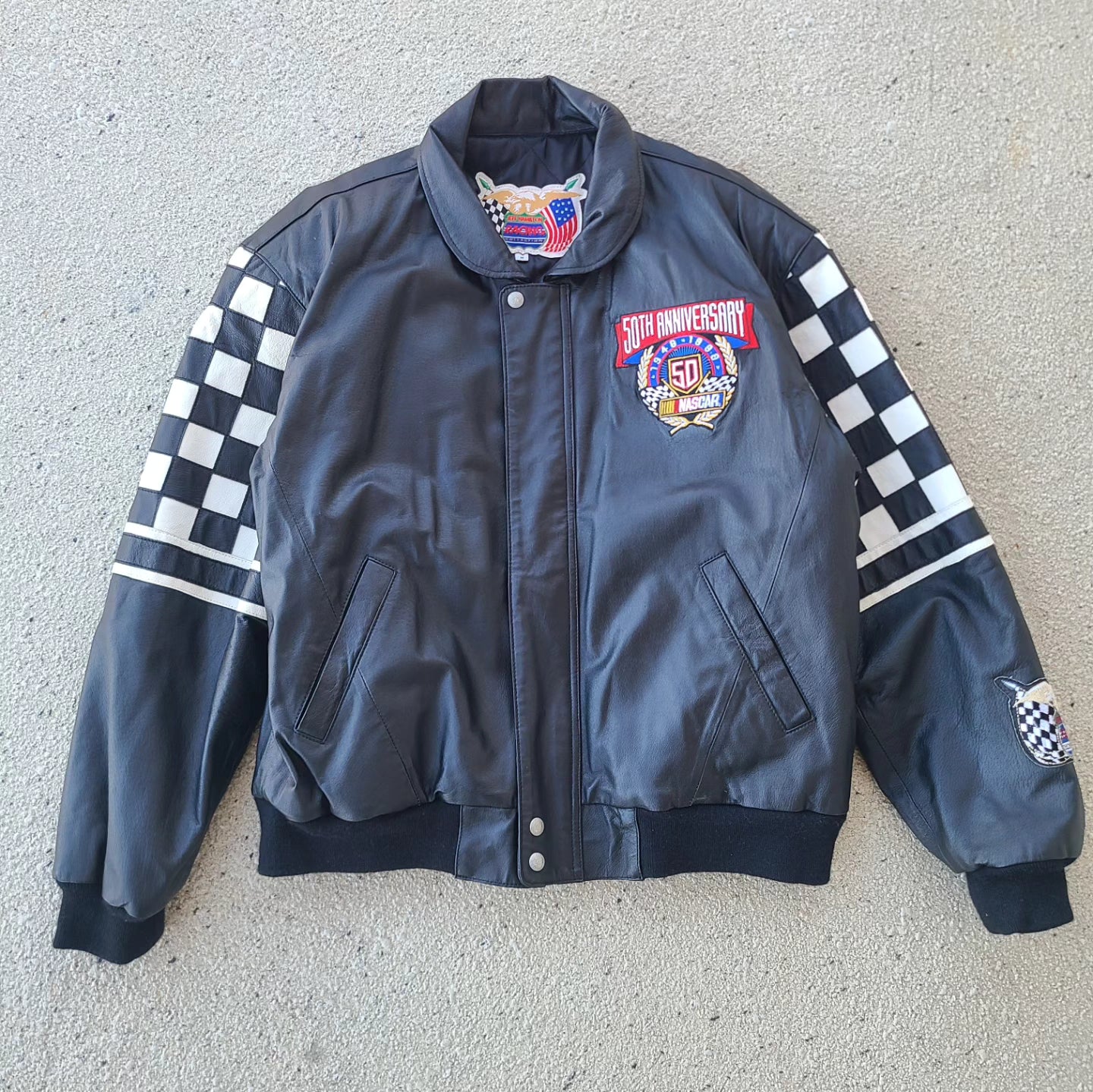 Nascar 50th anniversary leather 2025 jacket