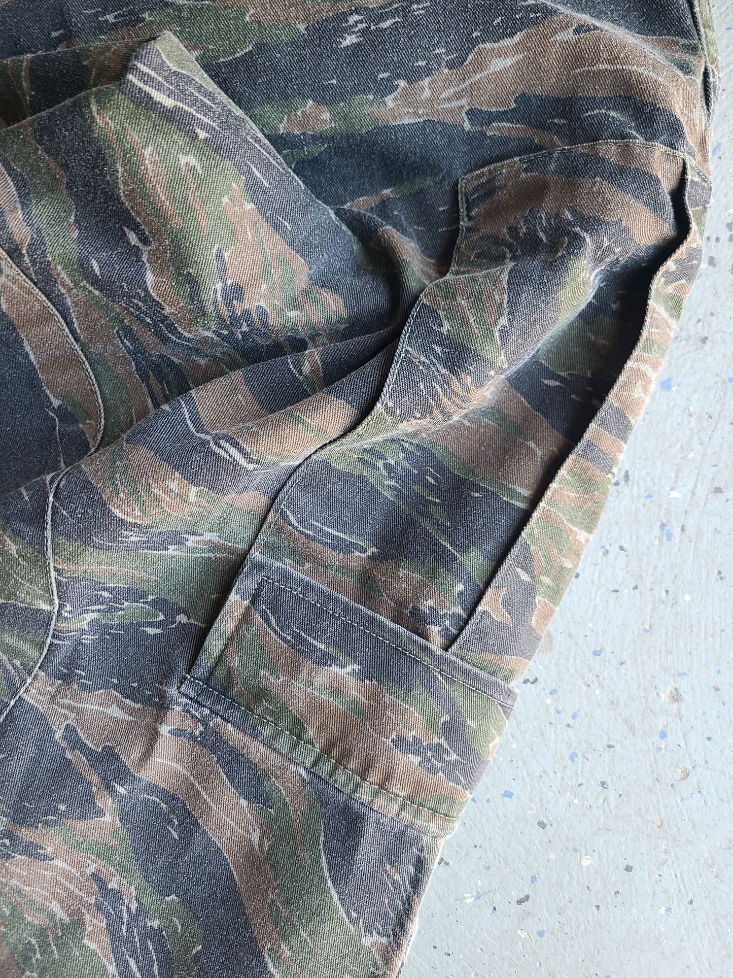 1980s NATO Tiger Stripe Camo Adjustable Combat Trousers