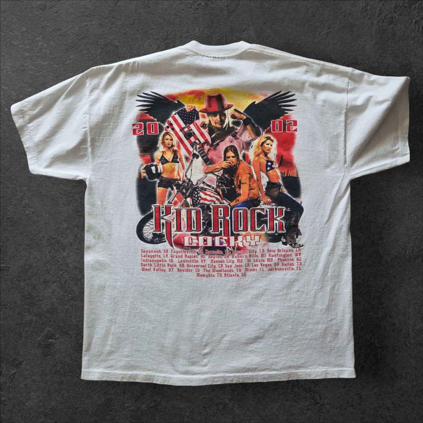 2002 Kid Rock American Badass tour tee