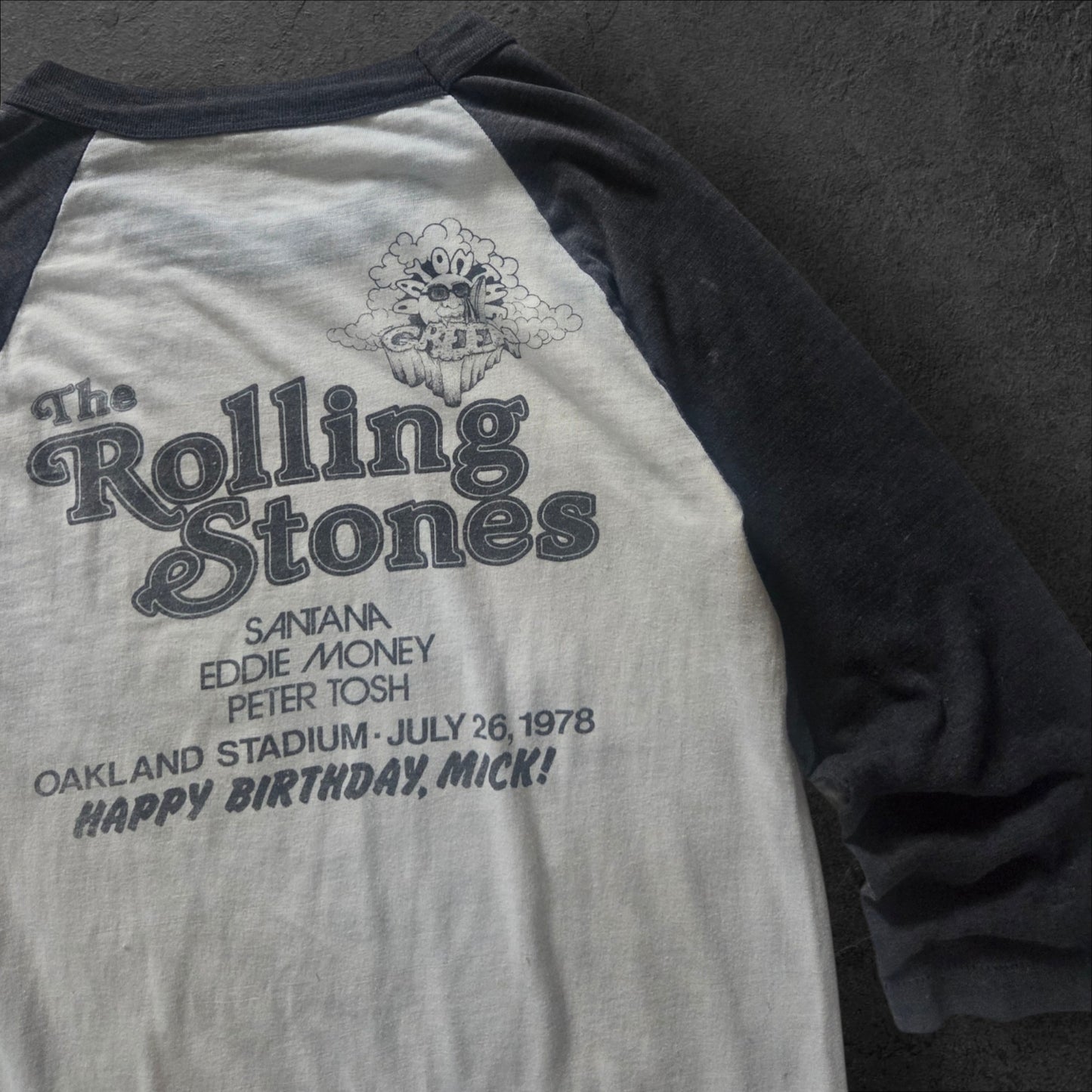 1978 Rolling Stones Day On Green "Happy Birthday, Mick!"Tour t-shirt