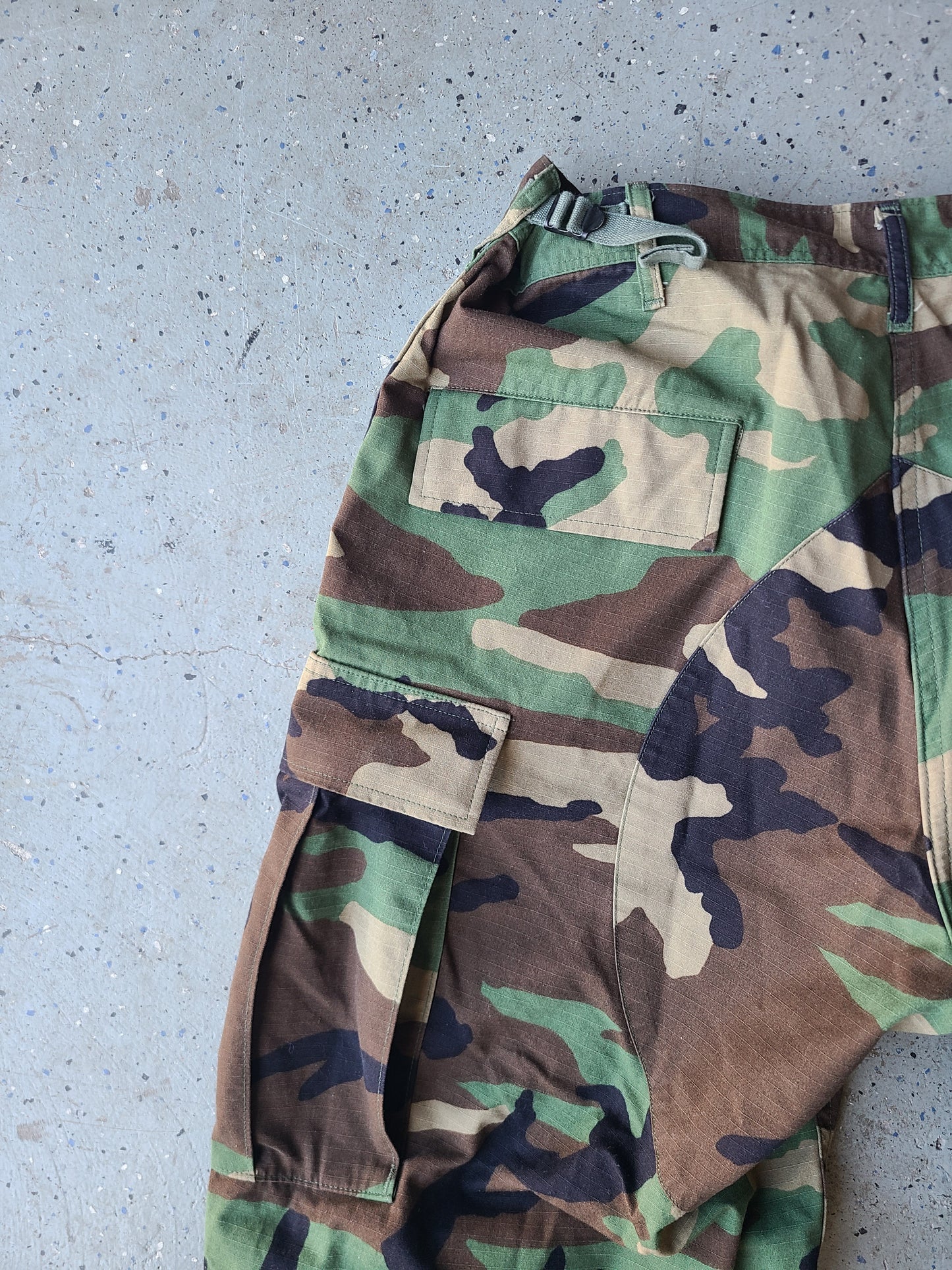 NATO BDU Woodland Camo Adjustable Hot Weather Combat Trousers