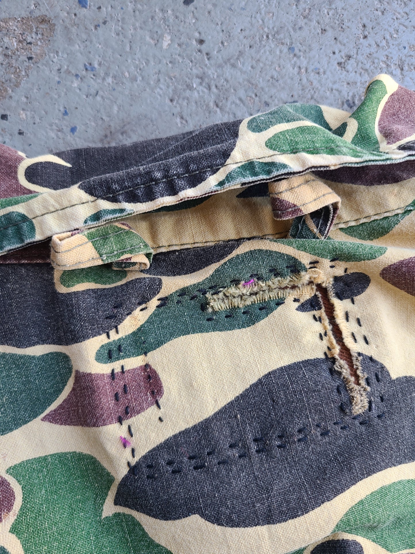 SafTBak Upcycled Duck Camo Hunting Shacket Size XL