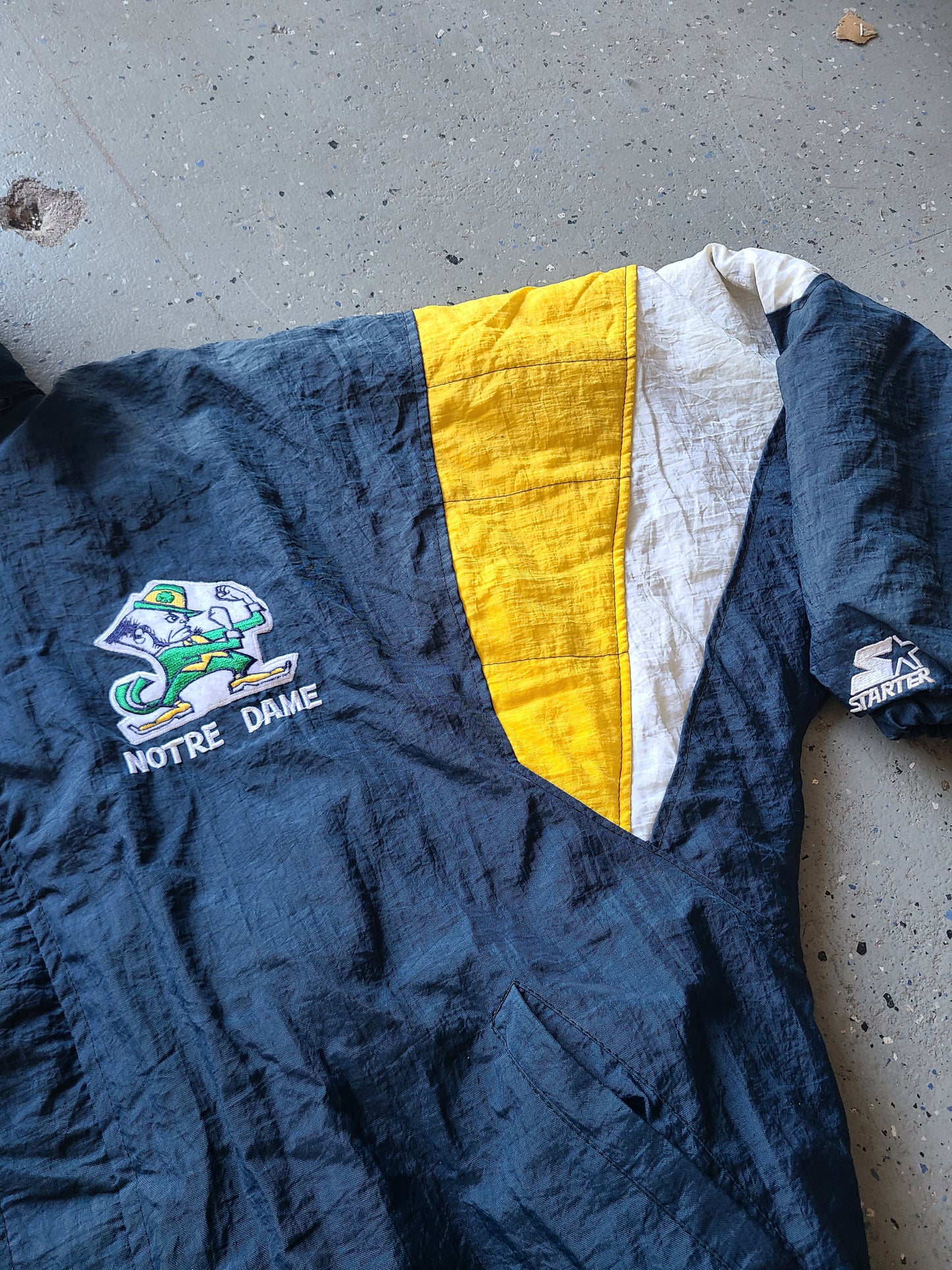 90s Starter Notre Dame Custom team coat Size XL