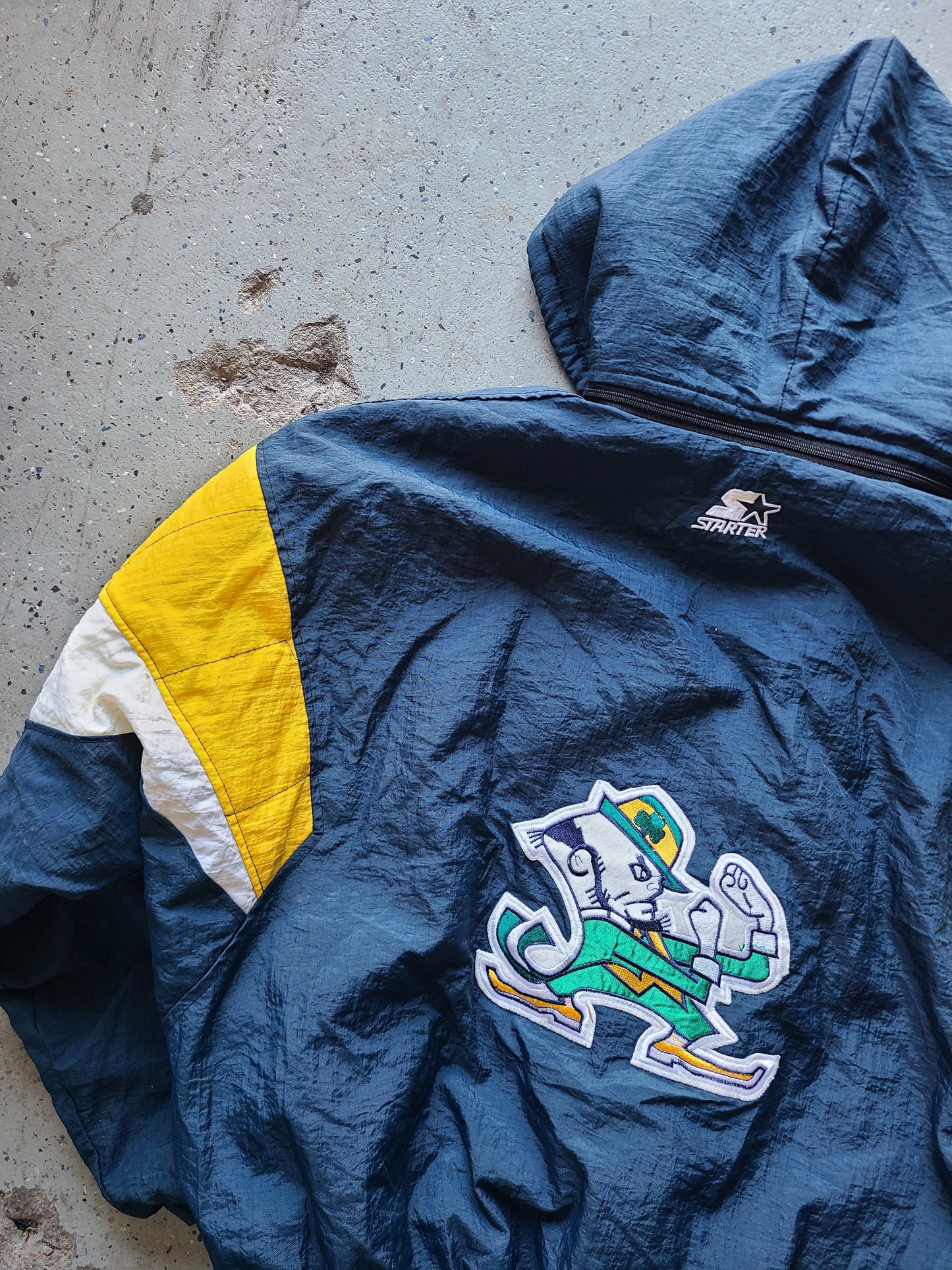 90s Starter Notre Dame Custom team coat Size XL