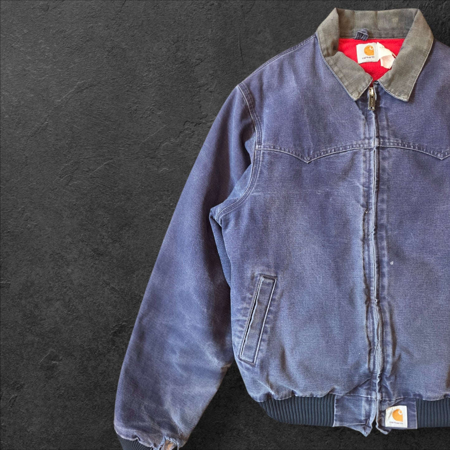 Denim Blue Carhartt Santa Fe jacket size large tall