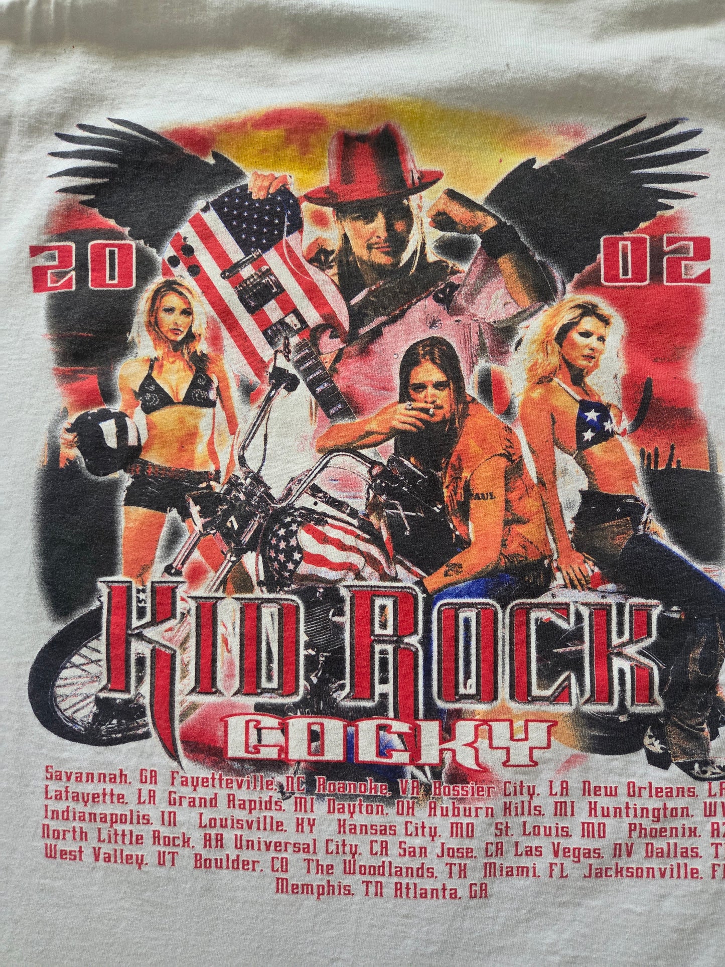 2002 Kid Rock American Badass tour tee