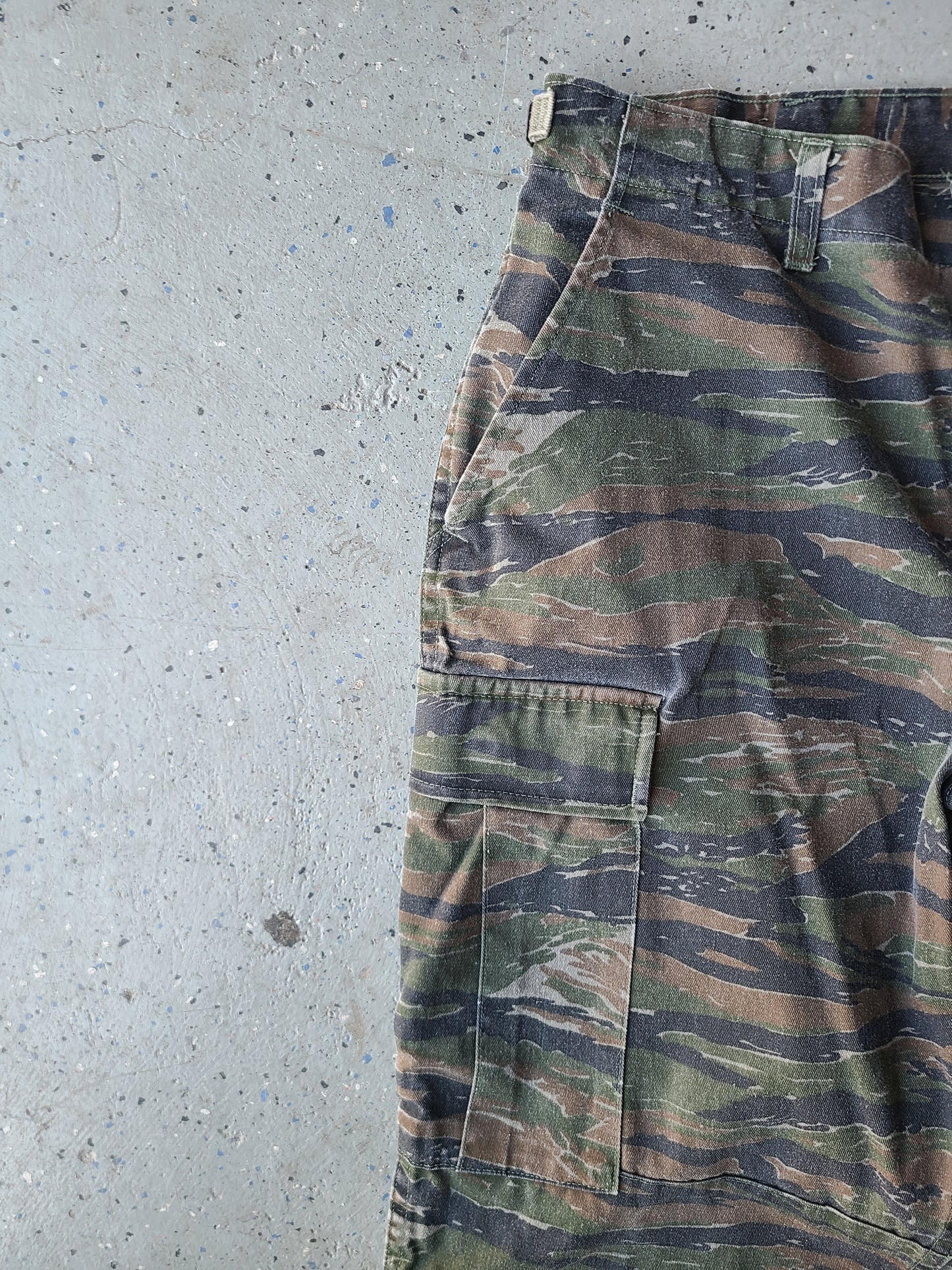 1980s NATO Tiger Stripe Camo Adjustable Combat Trousers