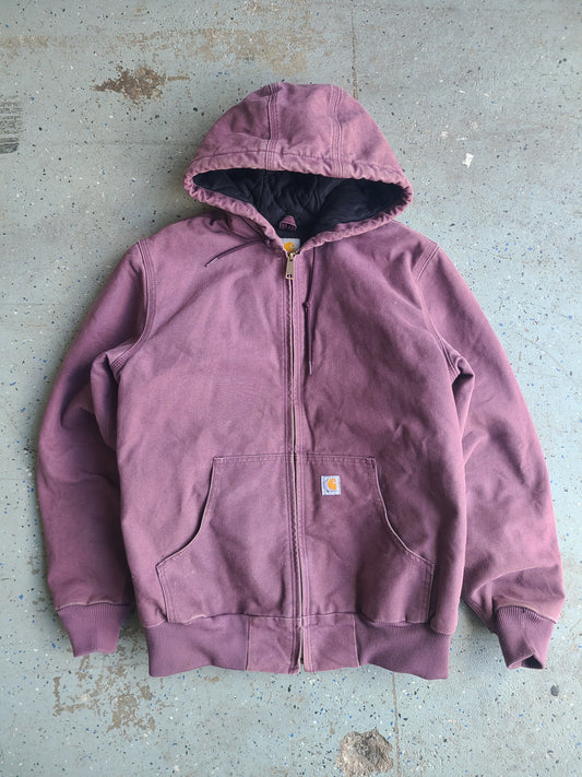 Y2k Quilt-lined Hooded Carhartt Jacket Size Small