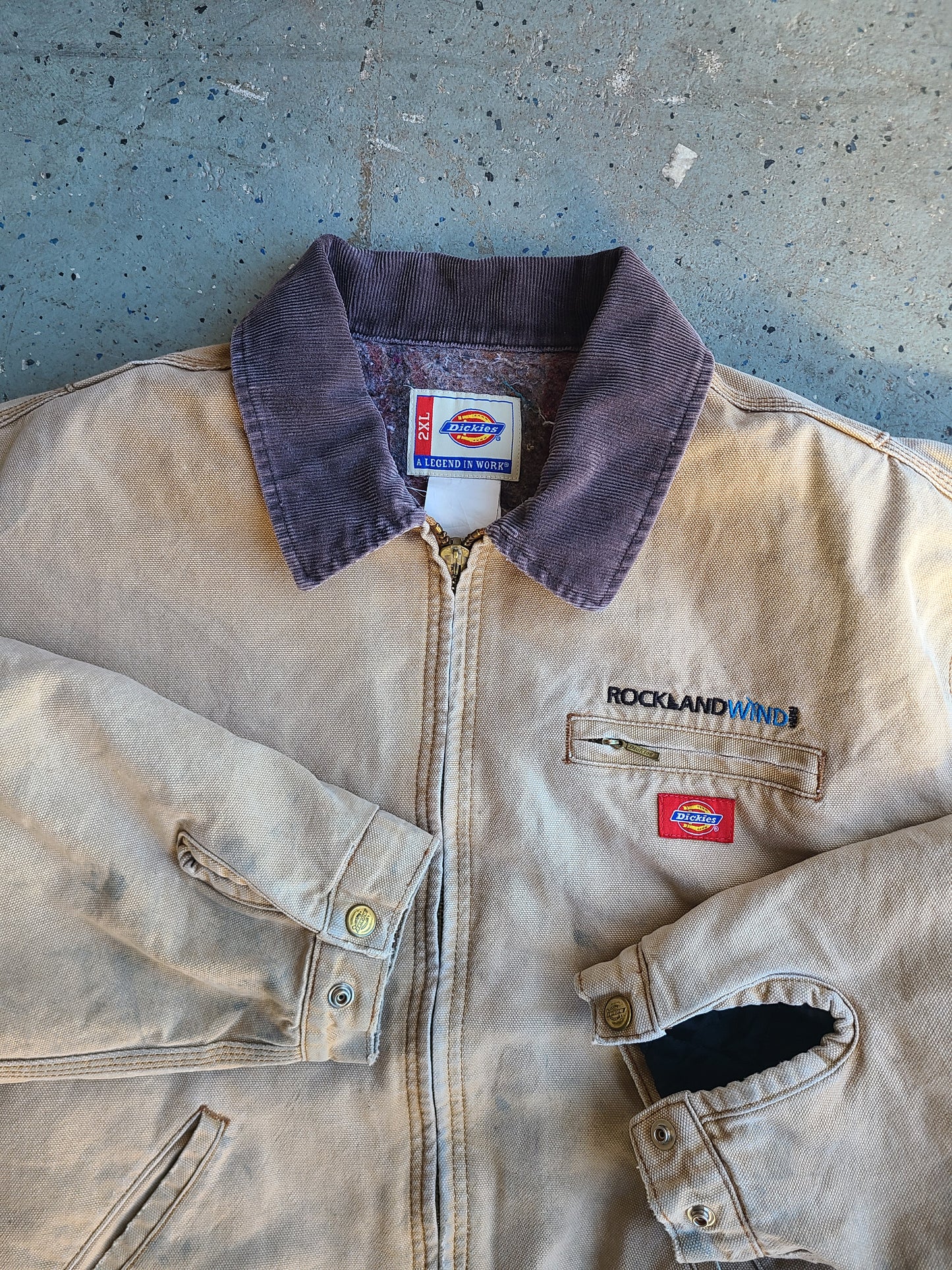 90s Dickies (Rockland wind) detroit style jacket Size 2XL