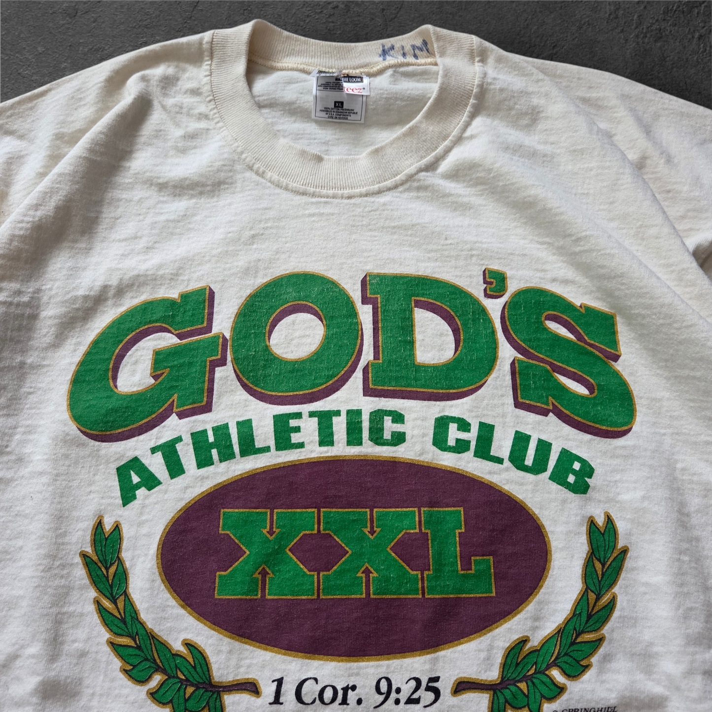 Y2k Gods Athletic Club religious tee