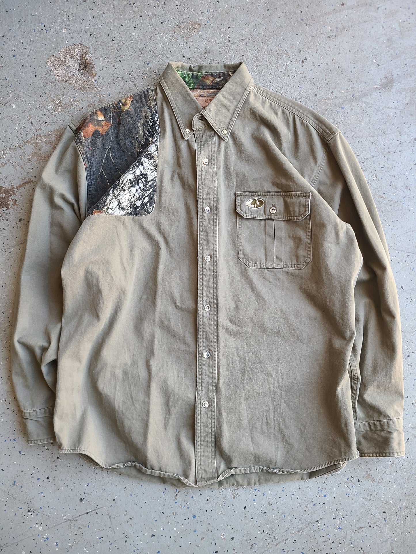 Mossy Oak Shooters Button-up Shirt Size L