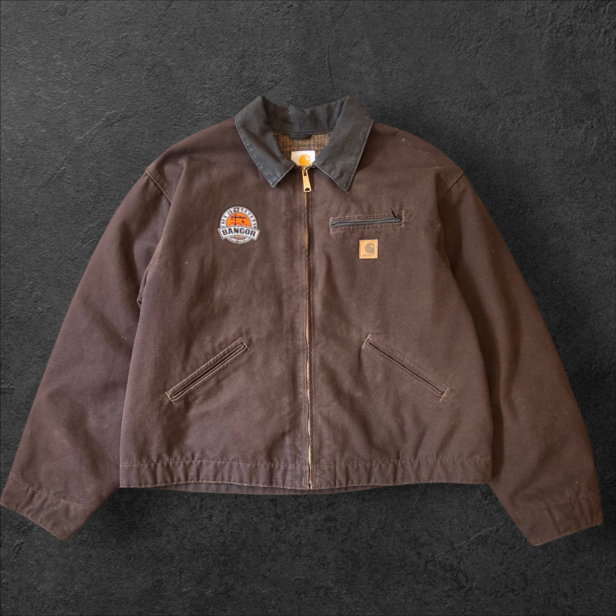 Brown Carhartt Detroit jacket J97 DKB size 2XL
