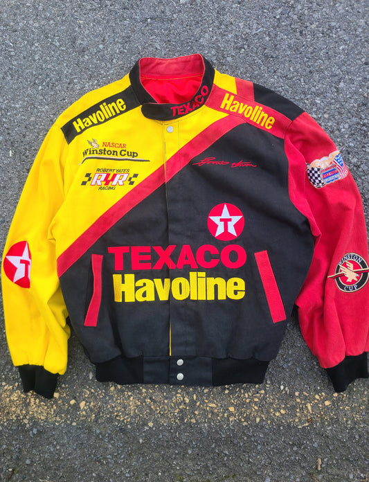Late 90s Ernie Irvan Texaco Havoline Winston Cup Nascar Jacket Size Large