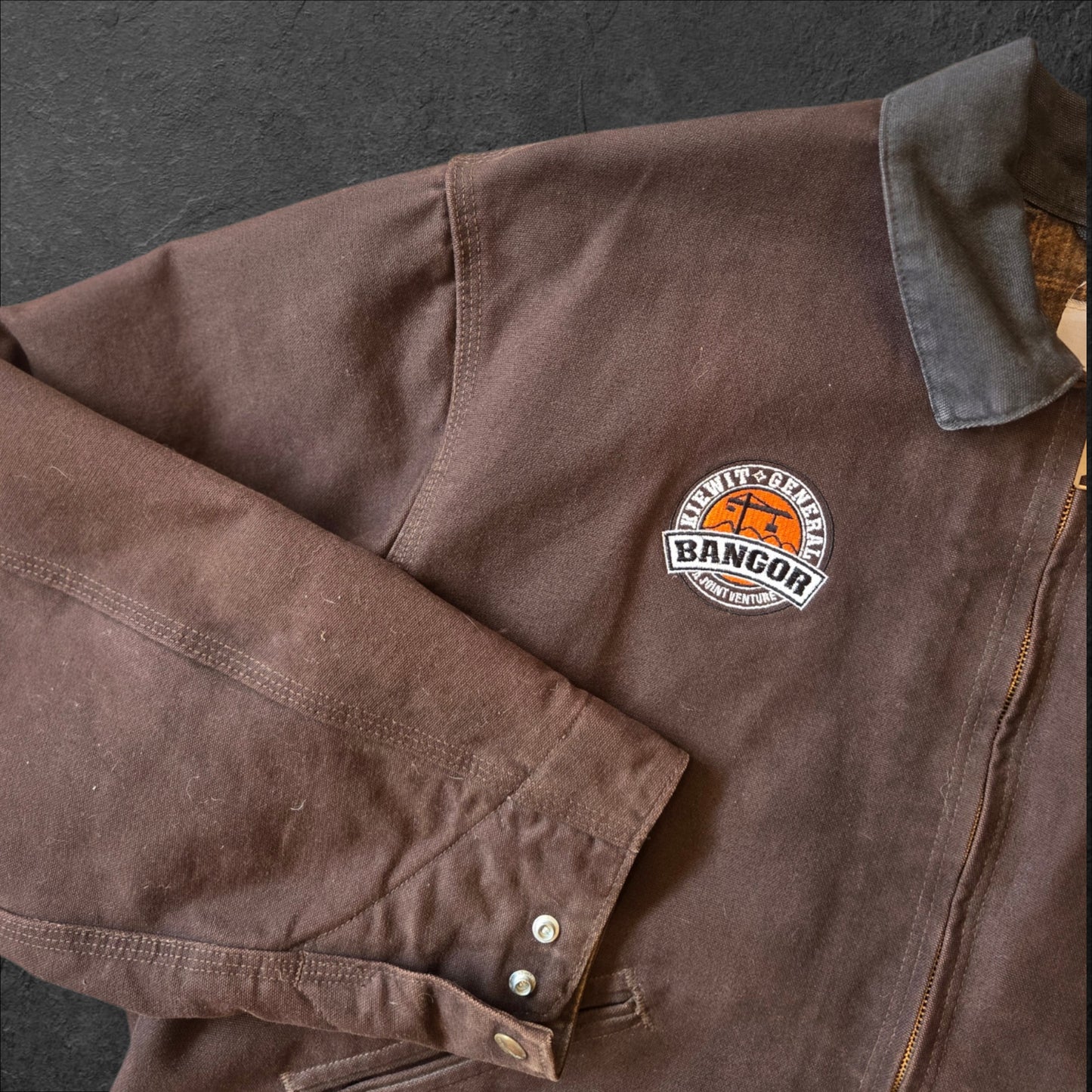 Brown Carhartt Detroit jacket J97 DKB size 2XL