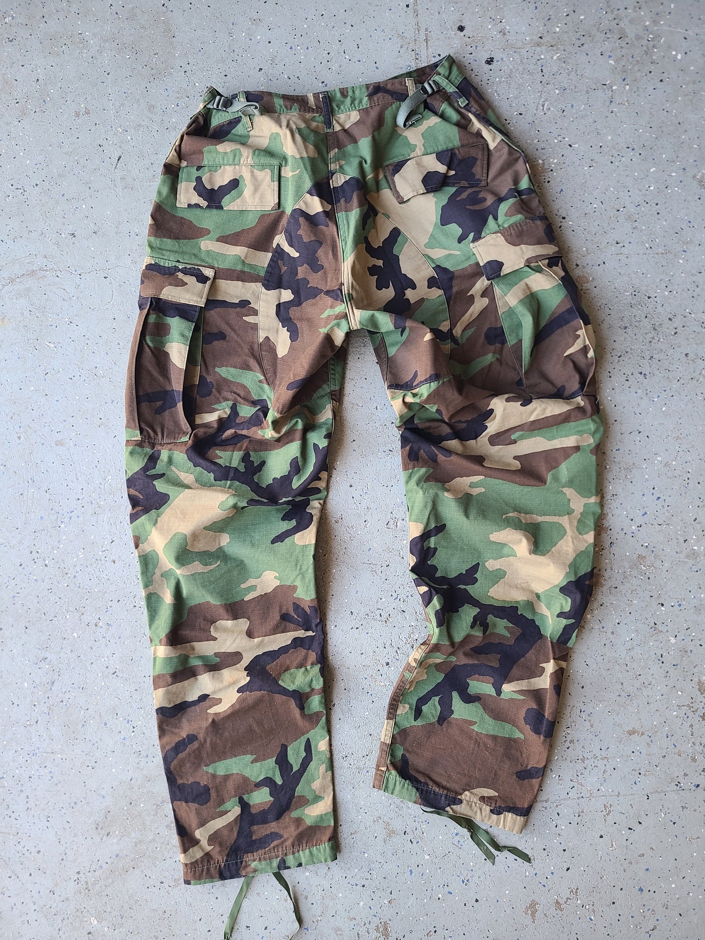 NATO BDU Woodland Camo Adjustable Hot Weather Combat Trousers