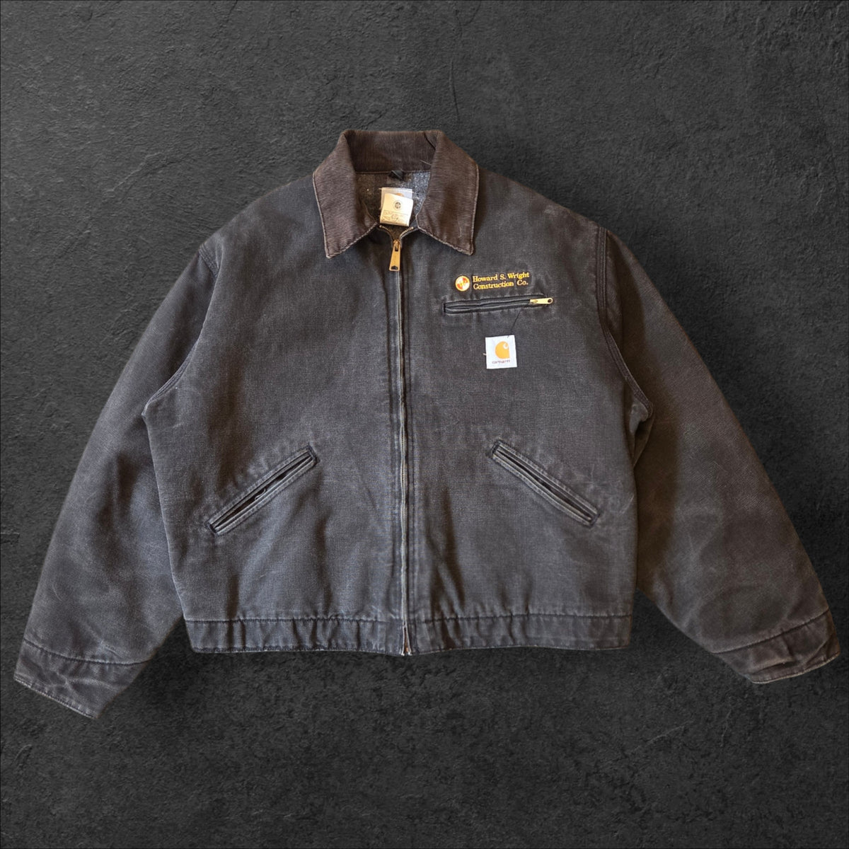Black Carhartt Detroit jacket JO1 BLK size 48 Regular 2XL
