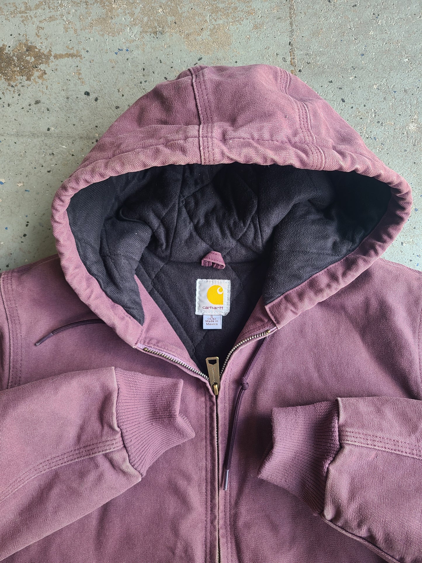 Y2k Quilt-lined Hooded Carhartt Jacket Size Small