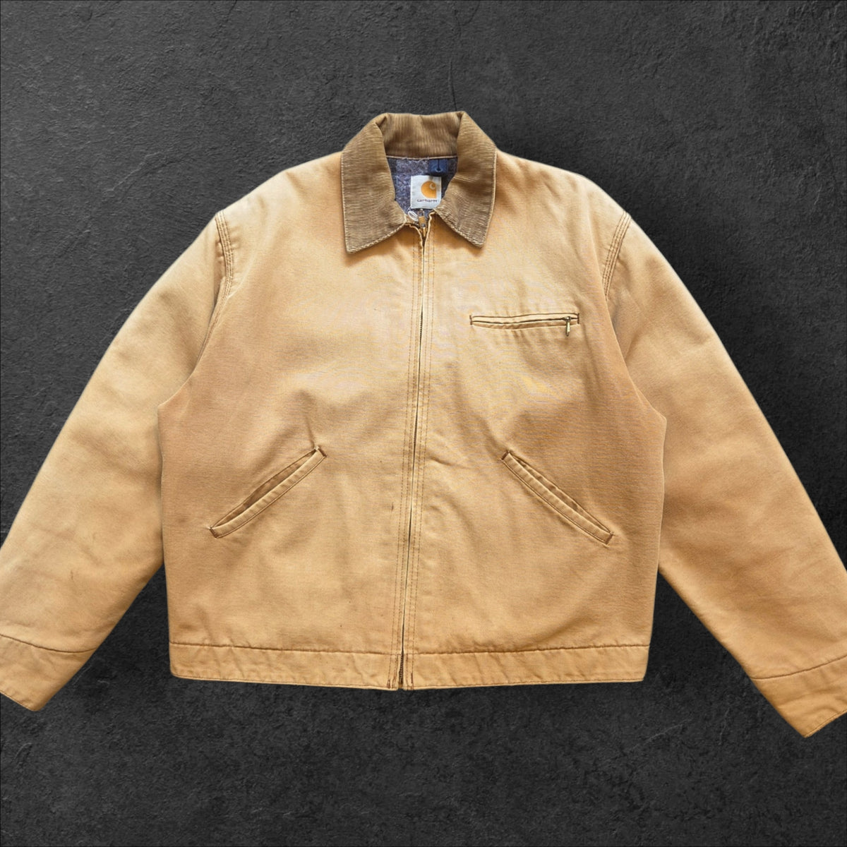 Tan Carhartt Detroit jacket No logo size XL *rare