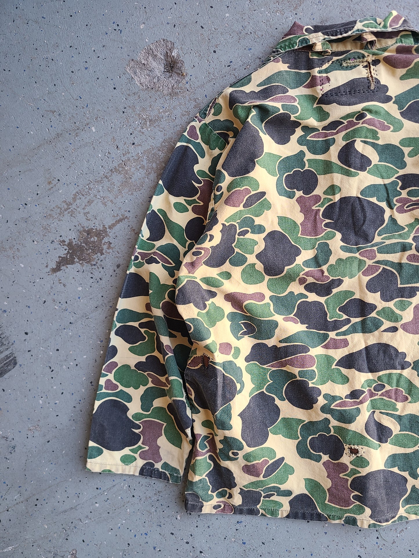 SafTBak Upcycled Duck Camo Hunting Shacket Size XL