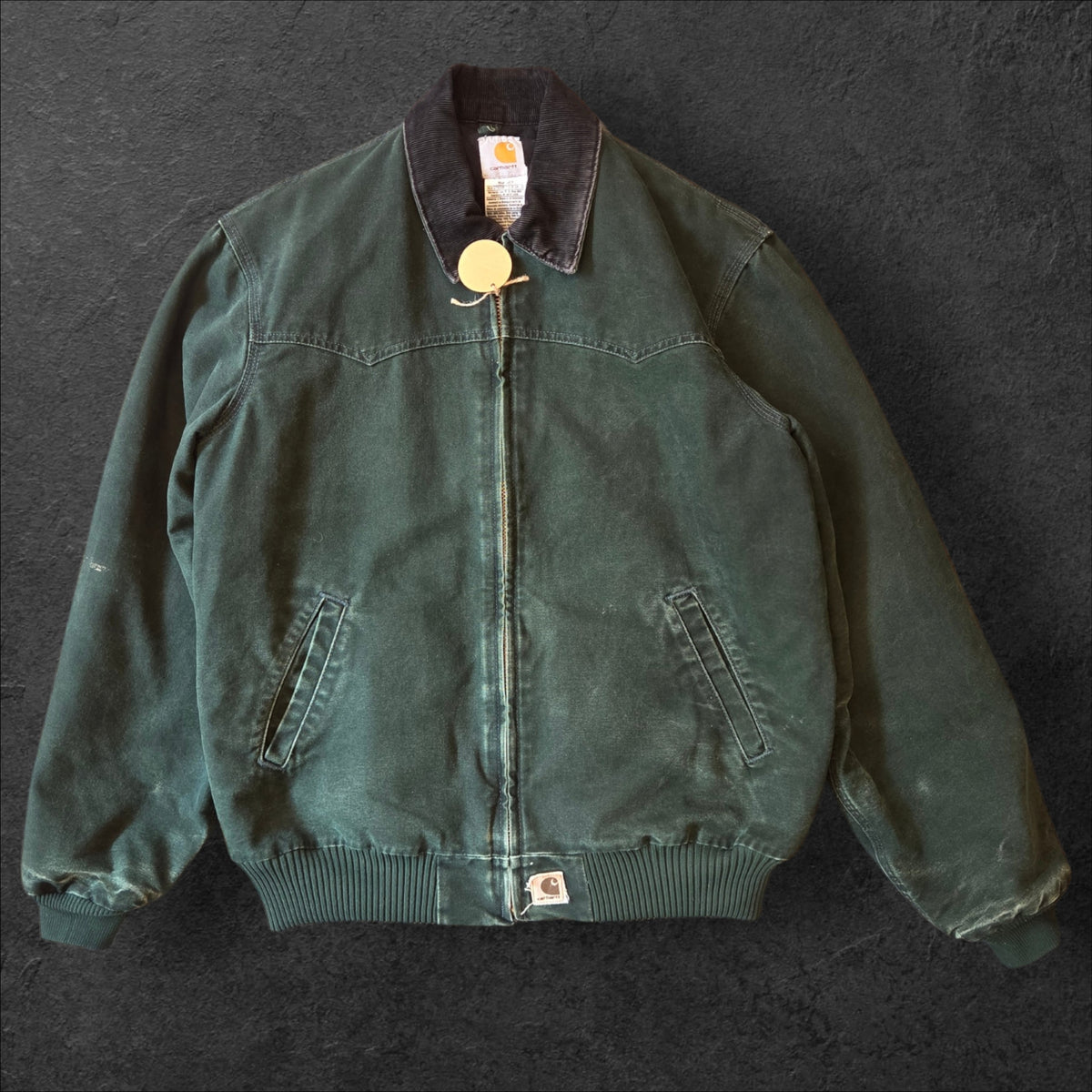 Spruce green Carhartt Santa Fe jacket J14 spc size Large tall