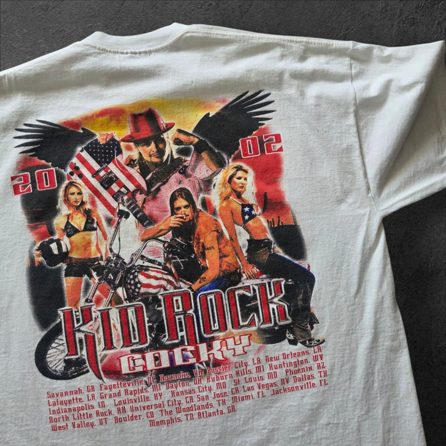 2002 Kid Rock American Badass tour tee