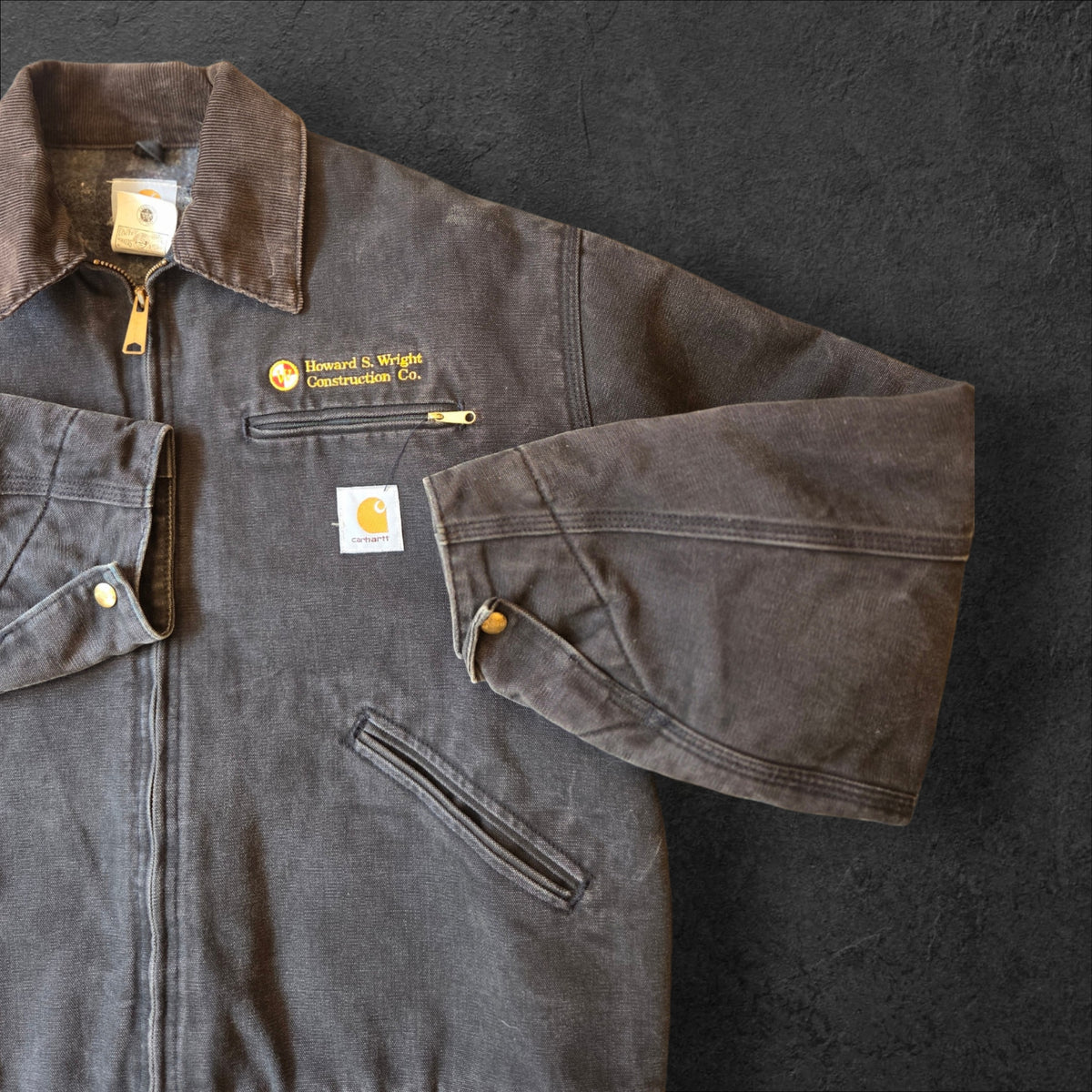 Black Carhartt Detroit jacket JO1 BLK size 48 Regular 2XL