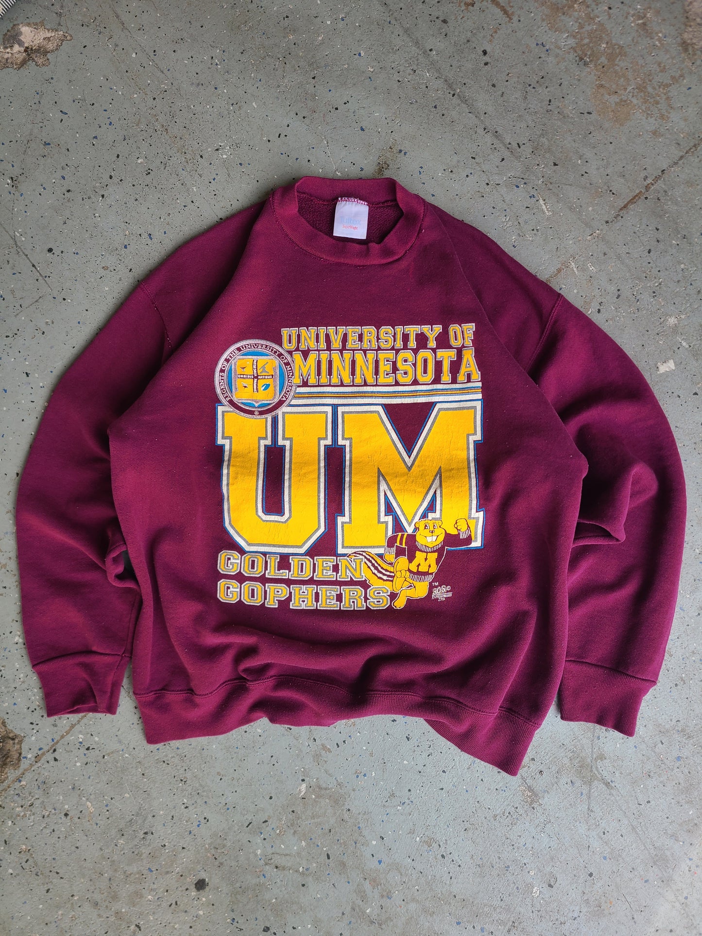 Vtg University of Minnesota Golden Gophers Crewneck Sweatshirt Size L