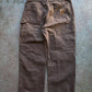Cocoa Brown Carhartt Double Knee Pants Size 36 × 30
