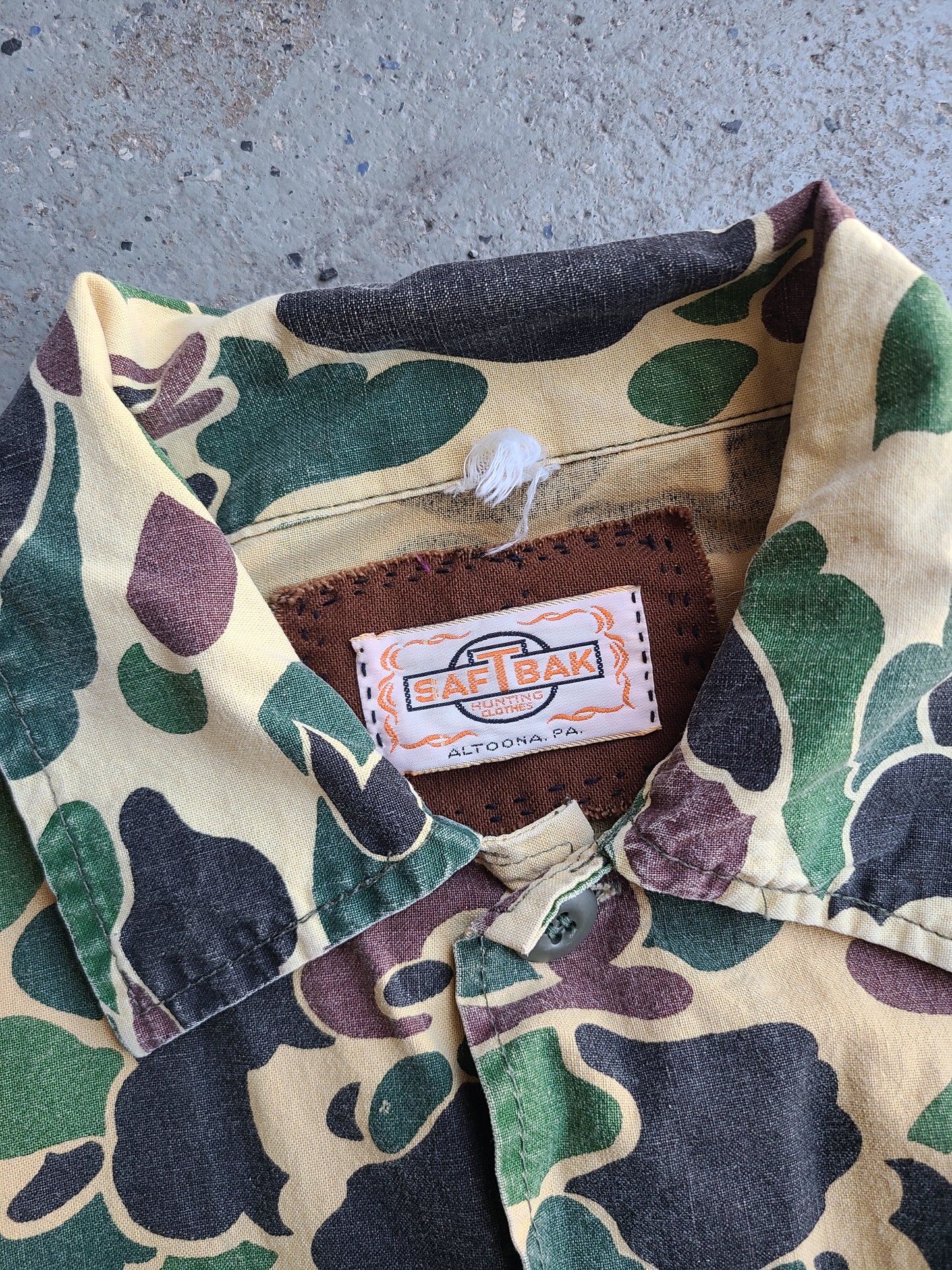 SafTBak Upcycled Duck Camo Hunting Shacket Size XL